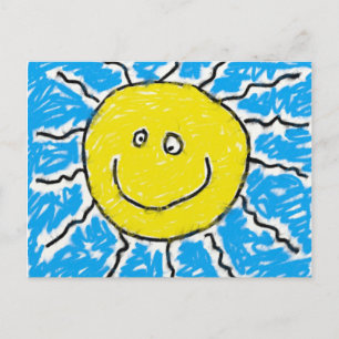 Smudgy Sun Postcard