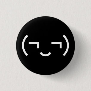 Smug Emoticon (¬‿¬) Japanese Kaomoji Button