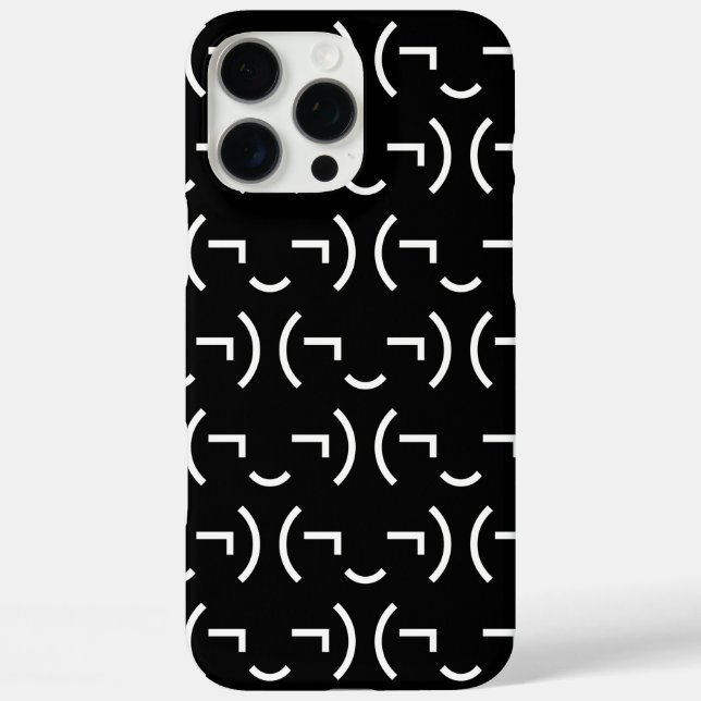 Smug Emoticon (¬‿¬) Japanese Kaomoji Case-Mate iPhone Case (Back)