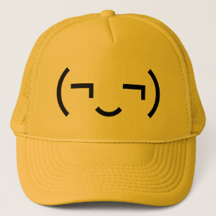 Smug Emoticon (¬‿¬) Japanese Kaomoji Trucker Hat
