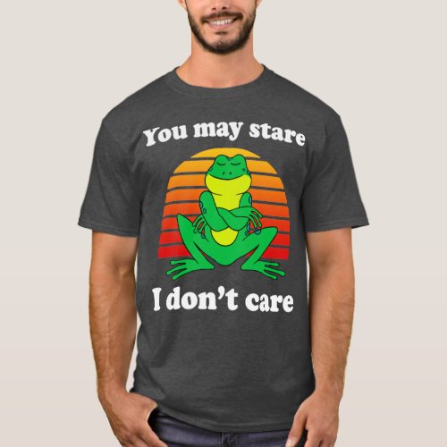 Smug Frog I Dont Care  T_Shirt