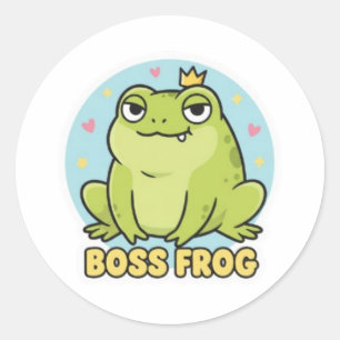 Smug Frog Sticker Cute Confident Frog Meme Kawaii
