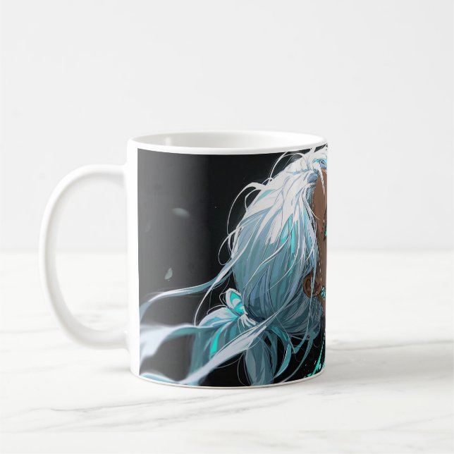 Smug girl anime coffee mug (Left)