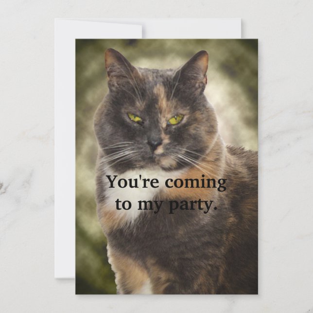 Smug Kitty - Do What You Want? Invitation (Front)