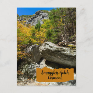 Smugglers Notch in Vermont Holiday Postcard