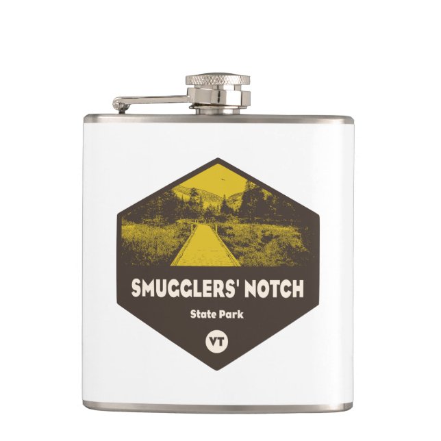 Smugglers' Notch State Park Vermont Flask (Front)
