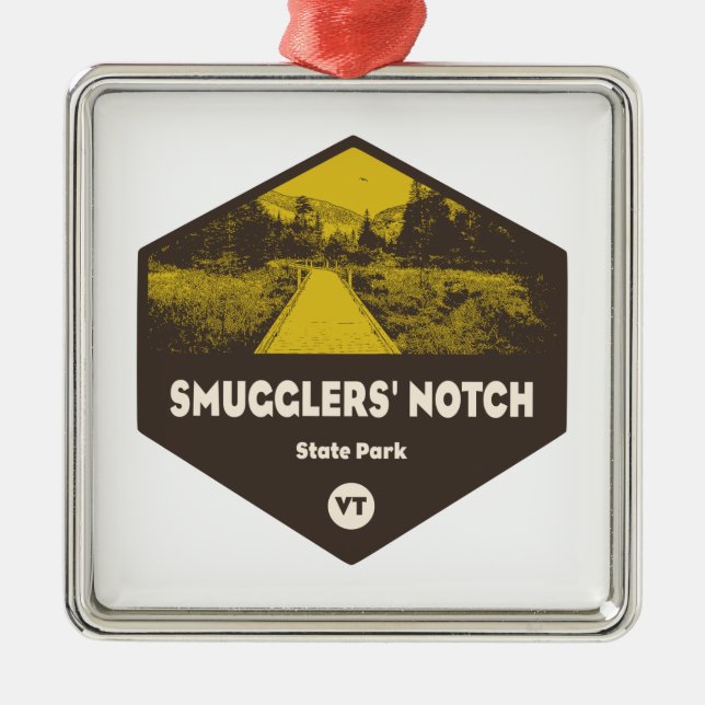 Smugglers' Notch State Park Vermont Metal Ornament (Front)