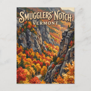 Smugglers' Notch Stowe Vermont Postcard