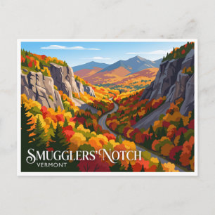 Smugglers' Notch Stowe Vermont Postcard