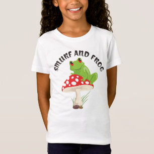 smurf and frog kids t-shirt