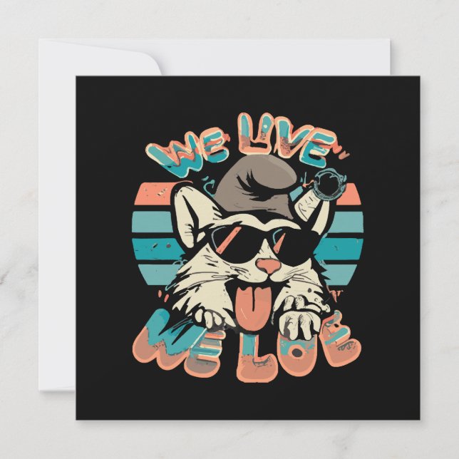 Smurf Cat - We Live We Love  (Front)