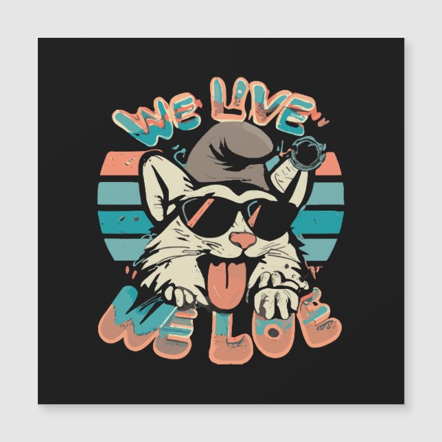 Smurf Cat - We Live We Love  (Front)