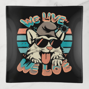 Smurf Cat - We Live We Love Trinket Tray