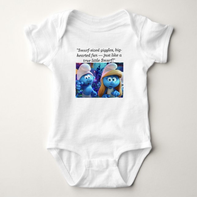 Smurfs baby  bodysuit (Front)