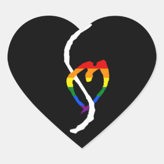Smut Mark Pride - Customizable (Black) Heart Sticker
