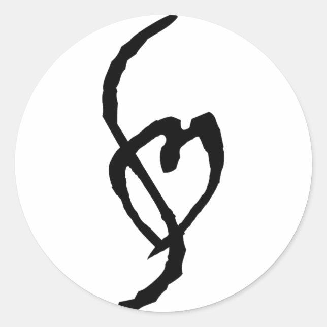 Smut Mark Round Sticker (Front)