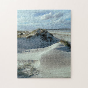 Smyrna Dunes Ponce Inlet Florida Beach View Jigsaw Puzzle