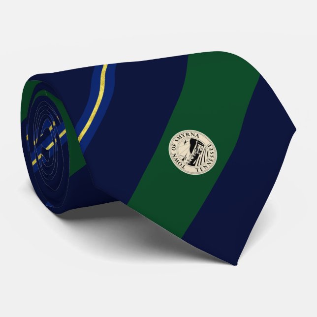 Smyrna (Tennessee) city flag Neck Tie (Rolled)