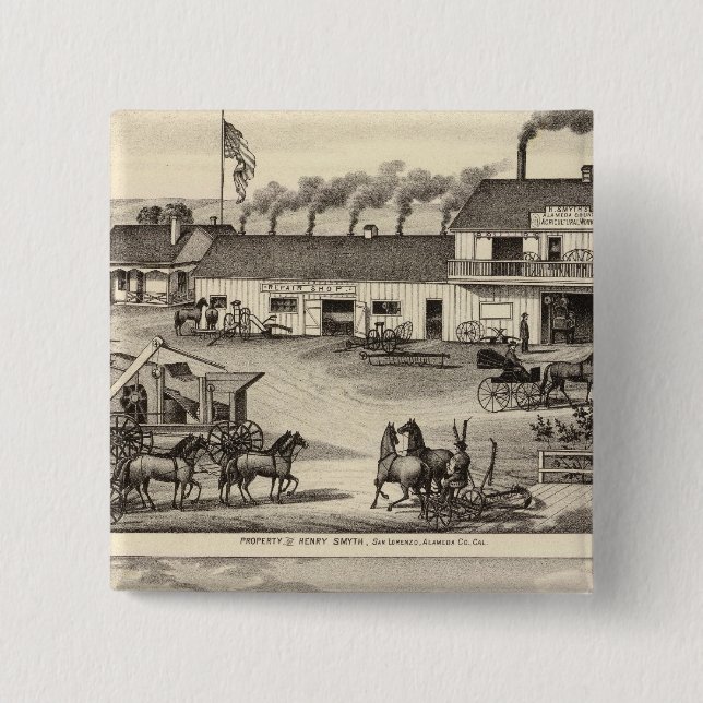 Smyth, Adams properties Button (Front)