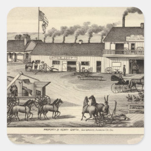 Smyth, Adams properties Square Sticker