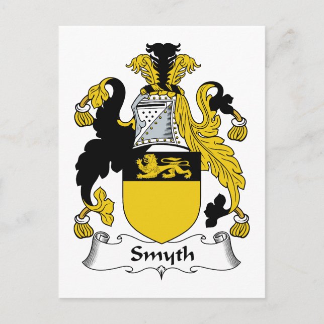 Smyth Family Crest Postcard (Front)