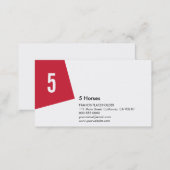 SN Corporate No23B Warm Red Business Card (Front/Back)