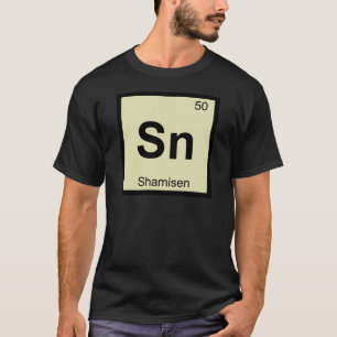 Sn - Shamisen Music Chemistry Periodic Table T-Shirt