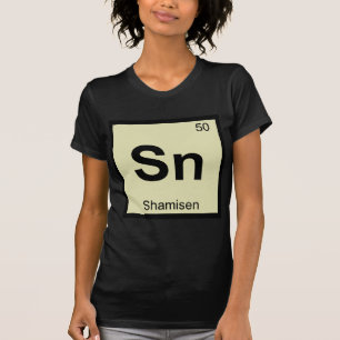 Sn - Shamisen Music Chemistry Periodic Table T-Shirt