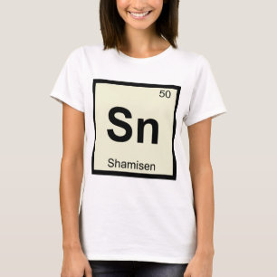 Sn - Shamisen Music Chemistry Periodic Table T-Shirt