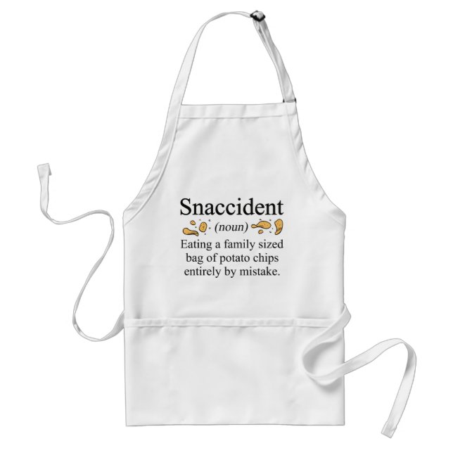 Snaccident Potato Chips Adult Apron (Front)
