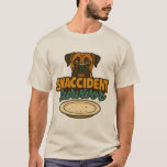 &quot;SNACCIDENT Survivor&quot; Funny Boxer Dog T-Shirt