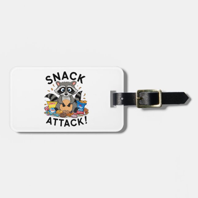 Snack Attack Luggage Tag (Front Horizontal)