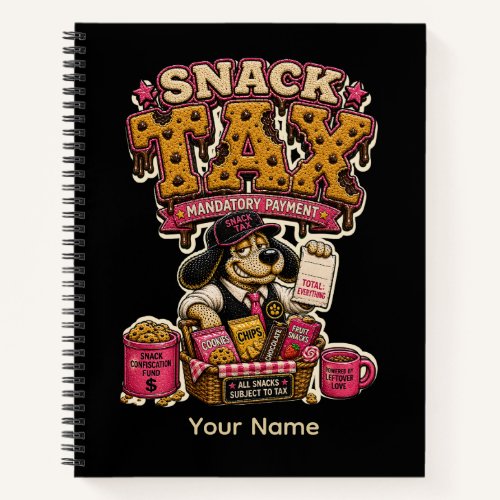 Snack Attack Mandatory Payment Personalized Notebook