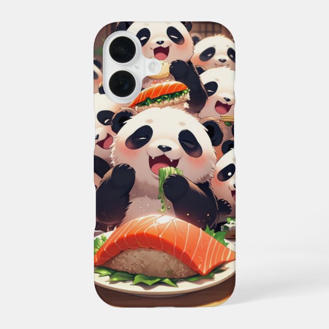 Snack Attack Panda Iphone Case (Back)