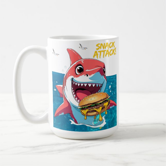 Snack Attack Shark Mug (Left)