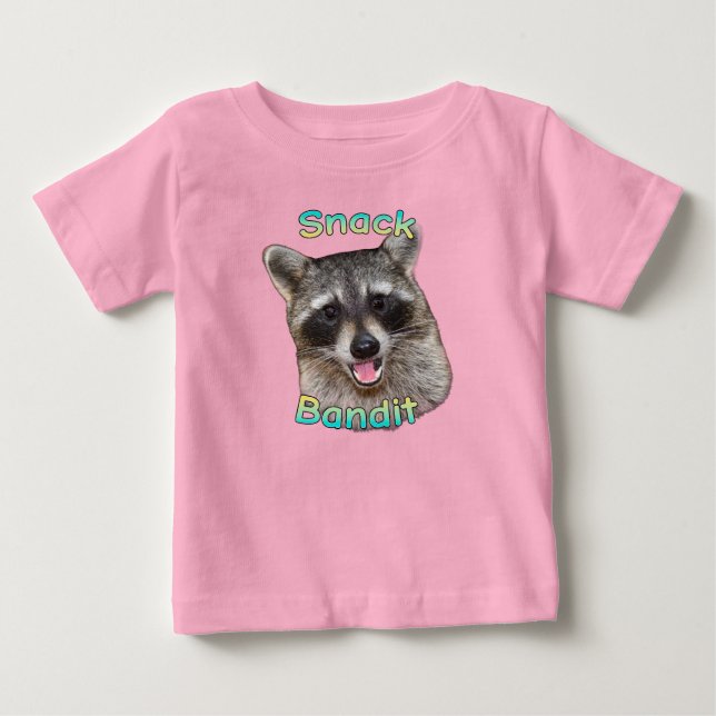 Snack Bandit Funny Raccoon Toddler T-Shirt – Cute  (Front)