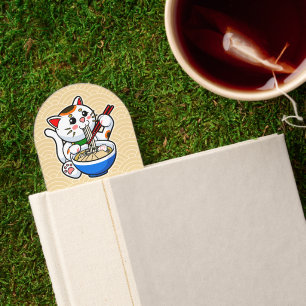 Snack Break! Lucky Cat Ramen Bookmarks