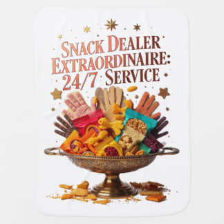 Snack Dealer Extraordinaire Tee | 24/7 Service Fun Baby Blanket