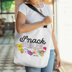 Snack Dealer Mom Life Funny Tote Bag