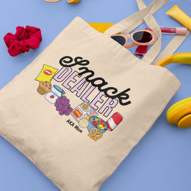 Snack Dealer Mom Life Funny  Tote Bag (Creator Uploaded)