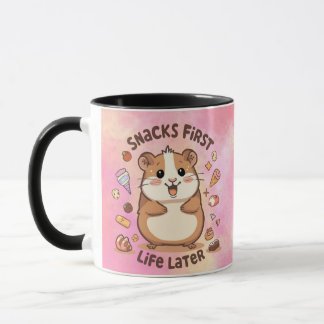 Snack First, Life Later Mug – Funny Snack Lover