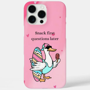 Snack First, Questions Later Shirt   Cool Duck  iPhone 16 Pro Max Case