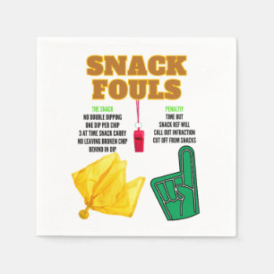 Snack Fouls for Party Goers Napkins
