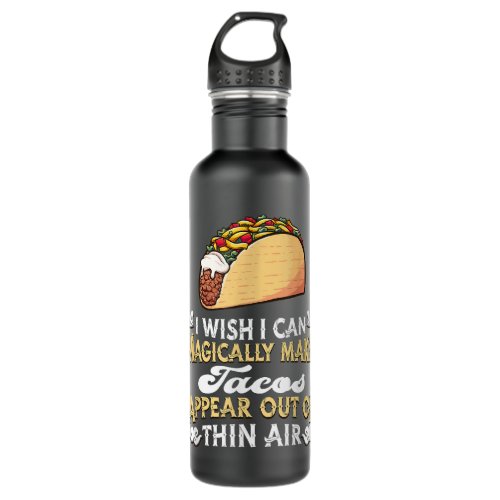 Snack Magical Magic Mexican Food Tacos  Stainless Steel Water Bottle
