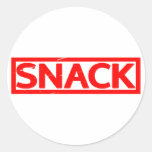 Snack Stamp Classic Round Sticker