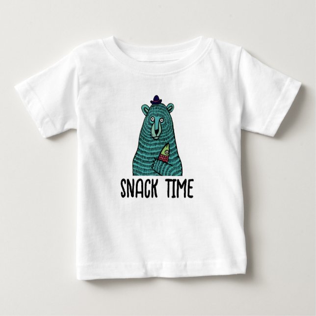 Snack Time Baby T-Shirt (Front)