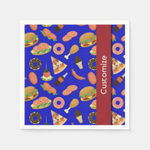 Snack Time Blue Picnic Napkins