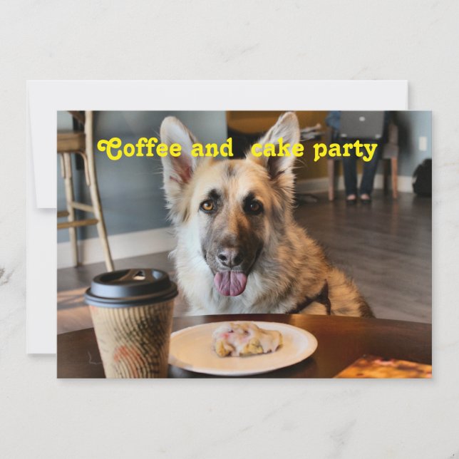 Snack time coffee  invitations (Front)