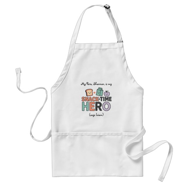 Snack-Time Hero | Inclusion Adult Apron (Front)