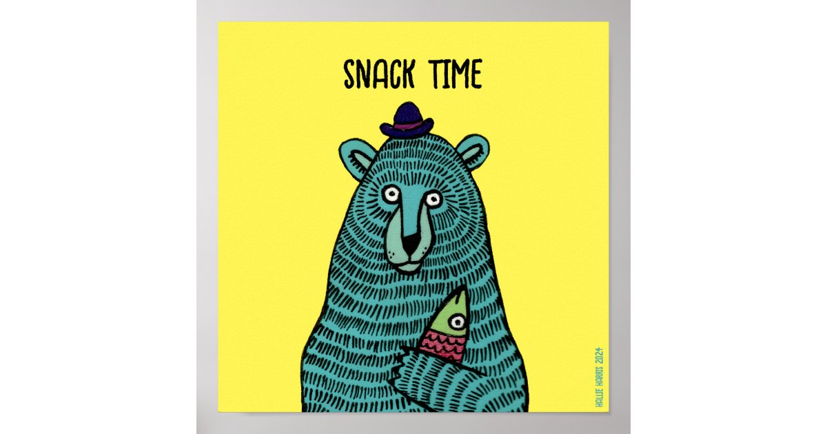 Snack Time Poster | Zazzle